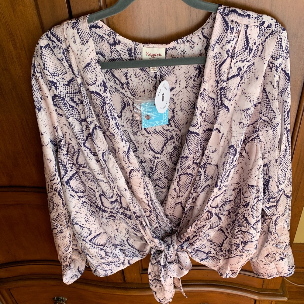Hayden Snake Print Top